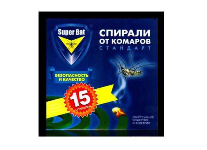 Super Bat Спирали синие от комаров