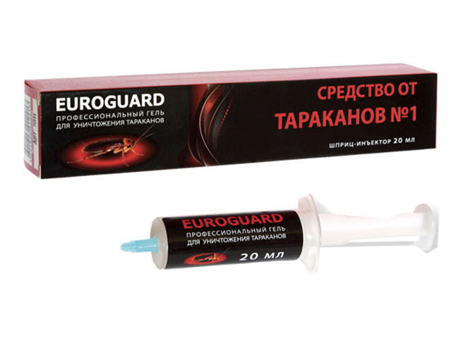 Euroguard гель от тараканов PREMIUM шприц-инъектор 20 мл