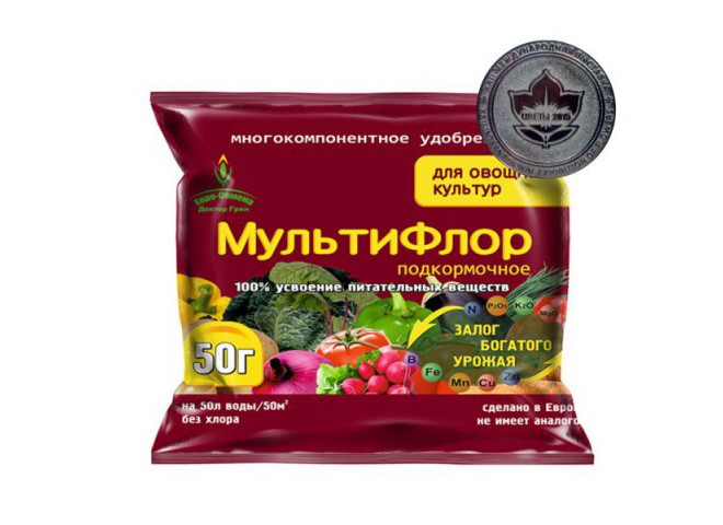 МультиФлор подкормочное для овощных культур 50 гр