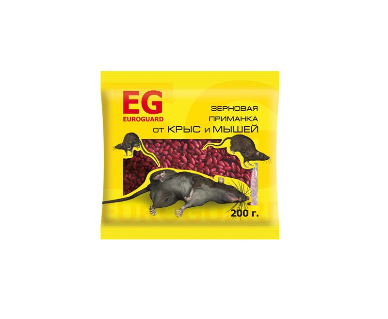 EUROGUARD зерно от крыс и мышей 200 г