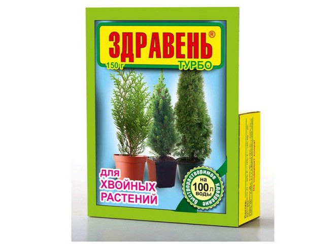 Здравень турбо для хвойных растений пакет 150 гр