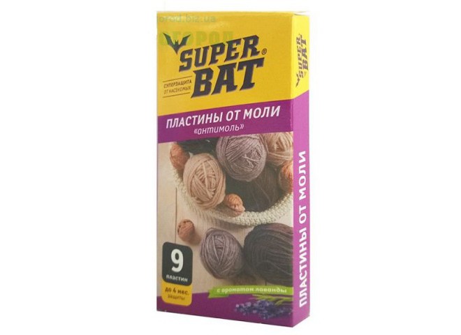 Super Bat Пластины от моли лаванда